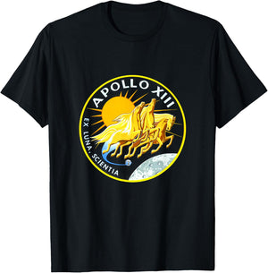 NASA Apollo 13 Mission Badge T-Shirt - T-Shirt | Black