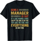 Being A Manager Is Easy It's Like Riding A Bike - Funny T-Shirt - T-Shirt | Black