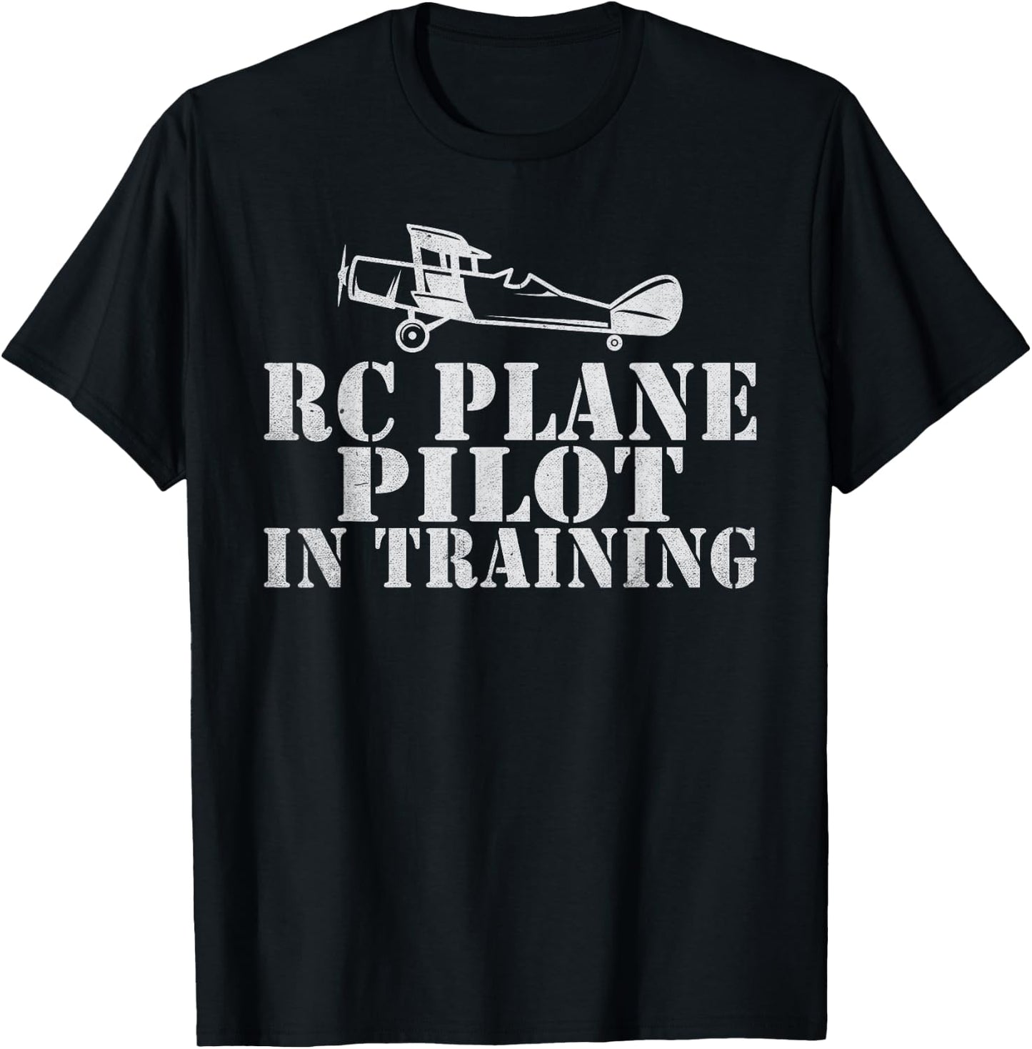 RC Plane Flying Rc Plane Pilot in Training RC Plane T-Shirt - T-Shirt | Black