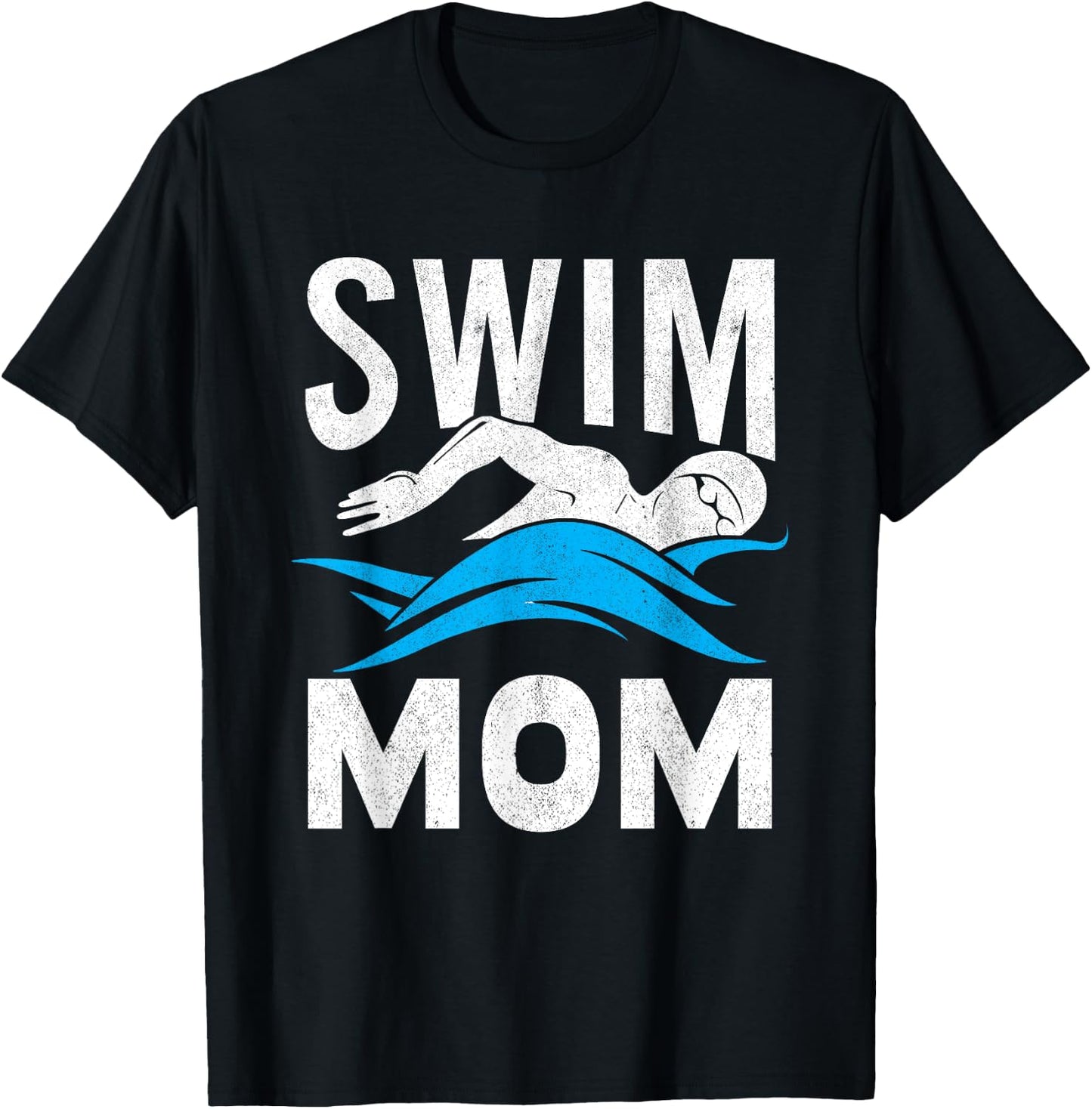 Swim Mom Swimming Women Mother Swimmer T-Shirt - T-Shirt | Black