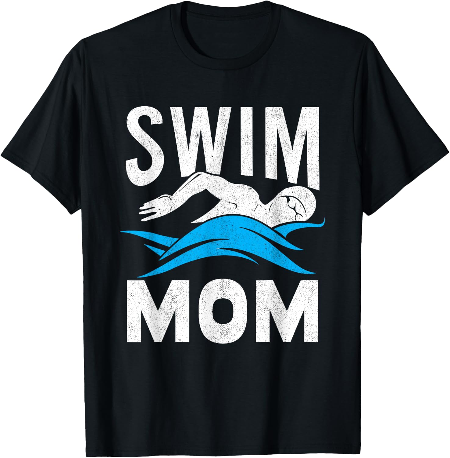 Swim Mom Swimming Women Mother Swimmer T-Shirt - T-Shirt | Black