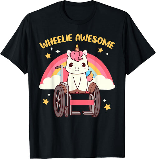 Cute Kawaii Unicorn in Wheelchair - Handicap
