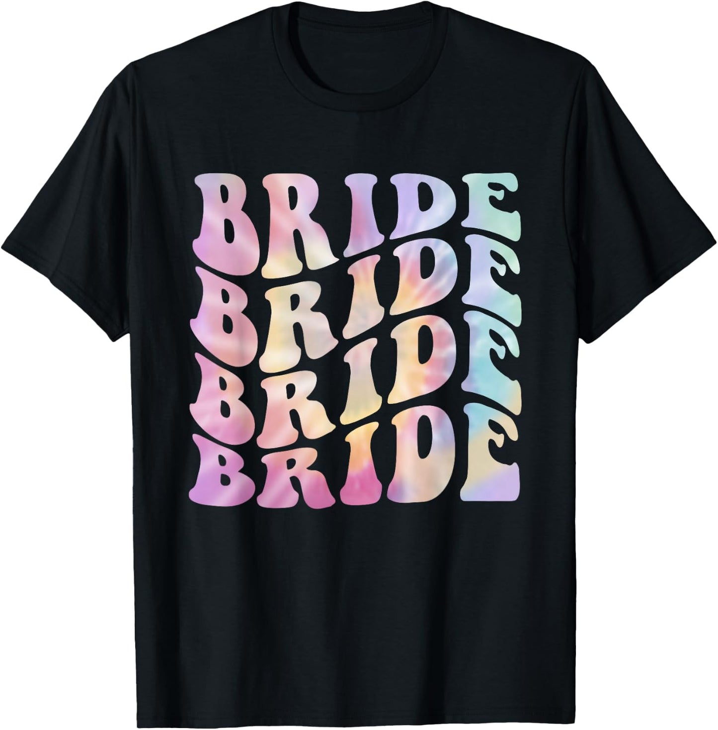 Bride To Be Bridal Shower Groovy Bachelorette Party Matching T-Shirt - T-Shirt | Black