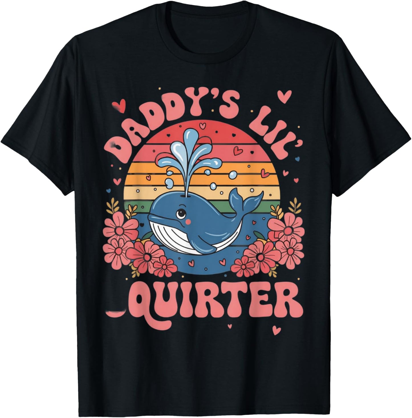 Funny Daddy's Lil' Squirter Inappropriate Adult Humor Meme T-Shirt - T-Shirt | Black