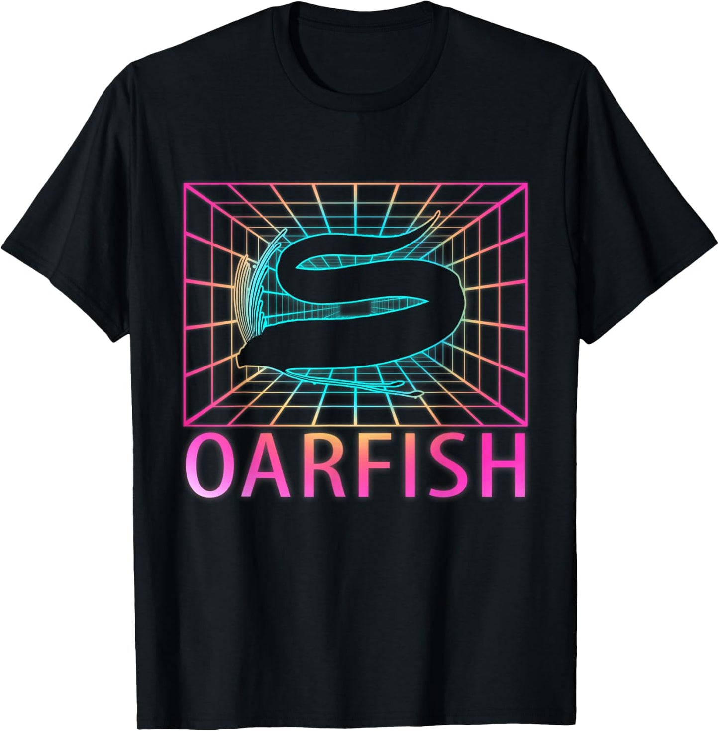 Oarfish Retro Fish Gift T-Shirt - T-Shirt | Black
