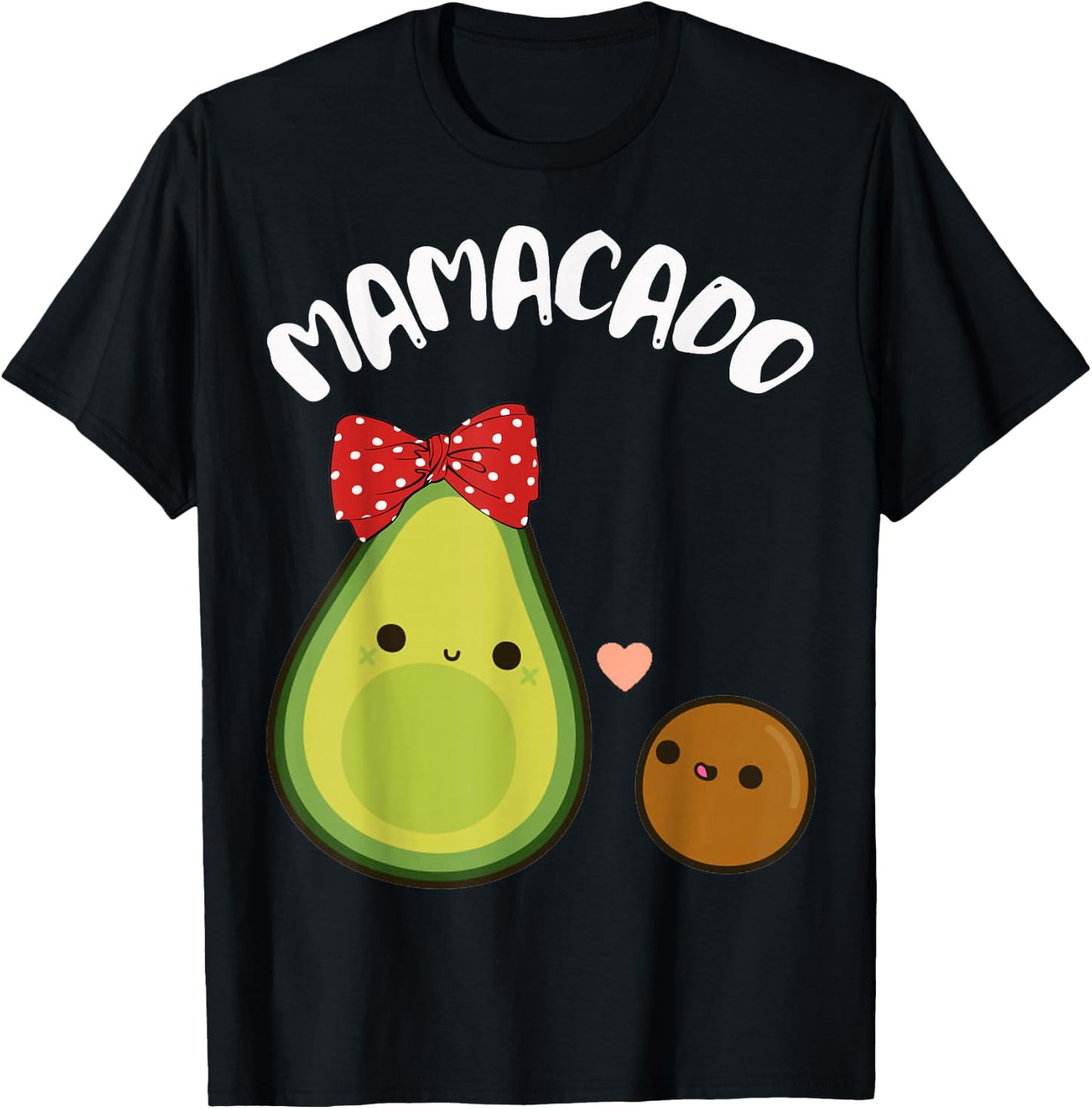Mamacado Cute Avocado Pregnant Mom Gift Shirt T-Shirt - T-Shirt | Black