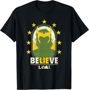 Marvel Loki Green And Gold T-Shirt - T-Shirt | Black