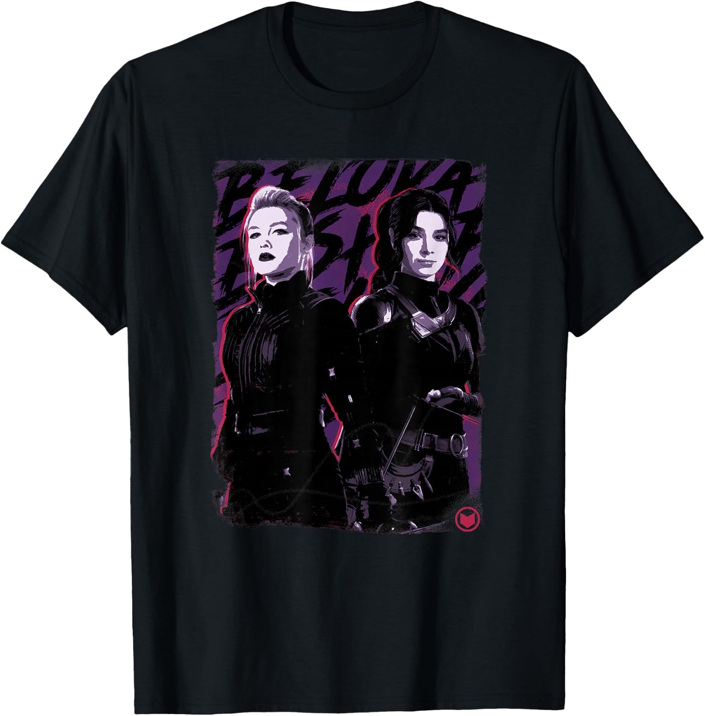 Marvel Hawkeye Yelena and Hailee Portrait T-Shirt - T-Shirt | Black
