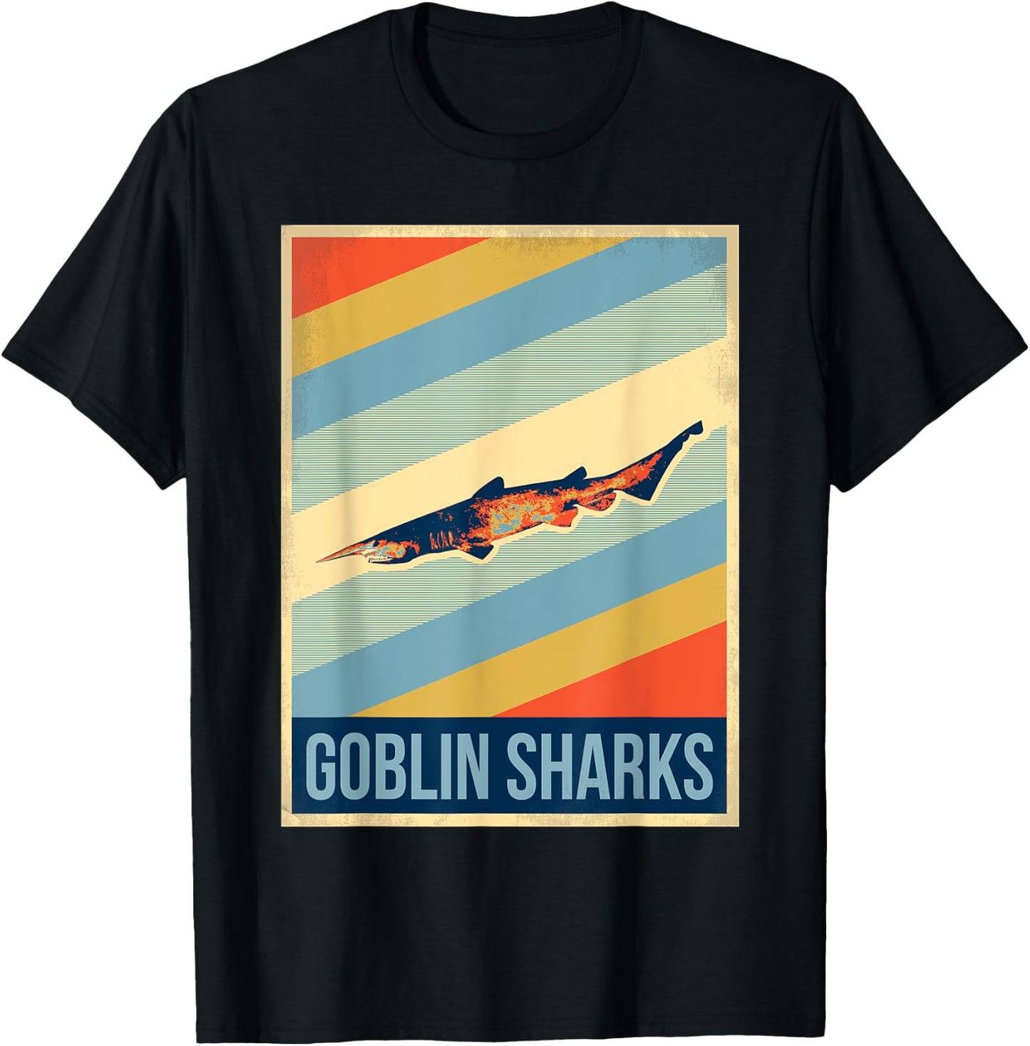Vintage Goblin Sharks T-Shirt - T-Shirt | Black