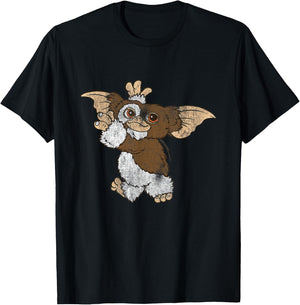 Gremlins Gizmo Waving T-Shirt - T-Shirt | Black
