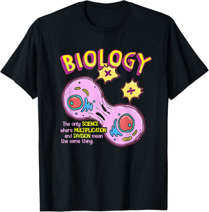 Teaching Biology Cell Science Teacher Funny Quote T-Shirt - T-Shirt | Black