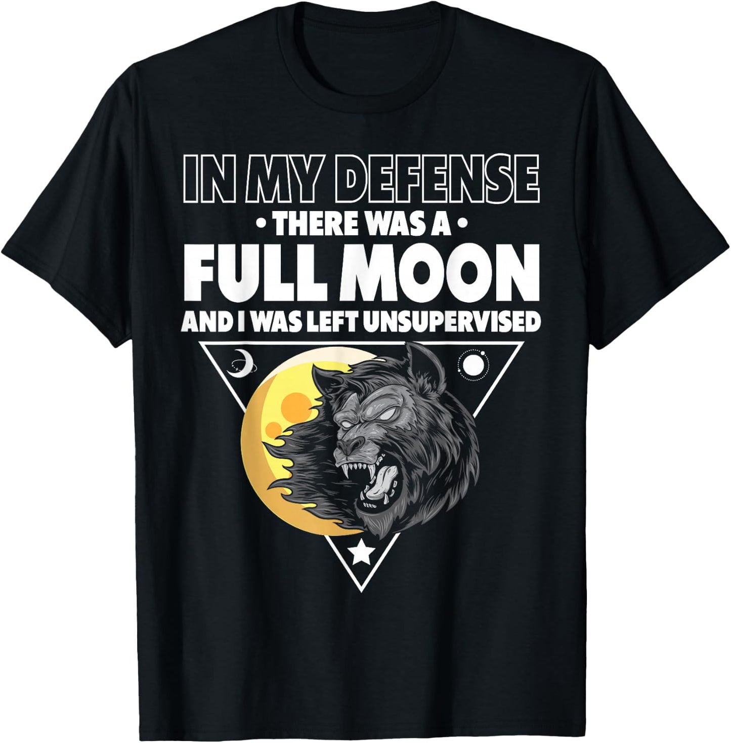 Werewolf Full Moon Werewolf T-Shirt - T-Shirt | Black
