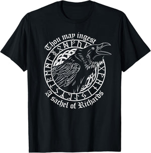 Thou May Ingest a Satchel of Richards Eat A Bag Of Dicks T-Shirt - T-Shirt | Black