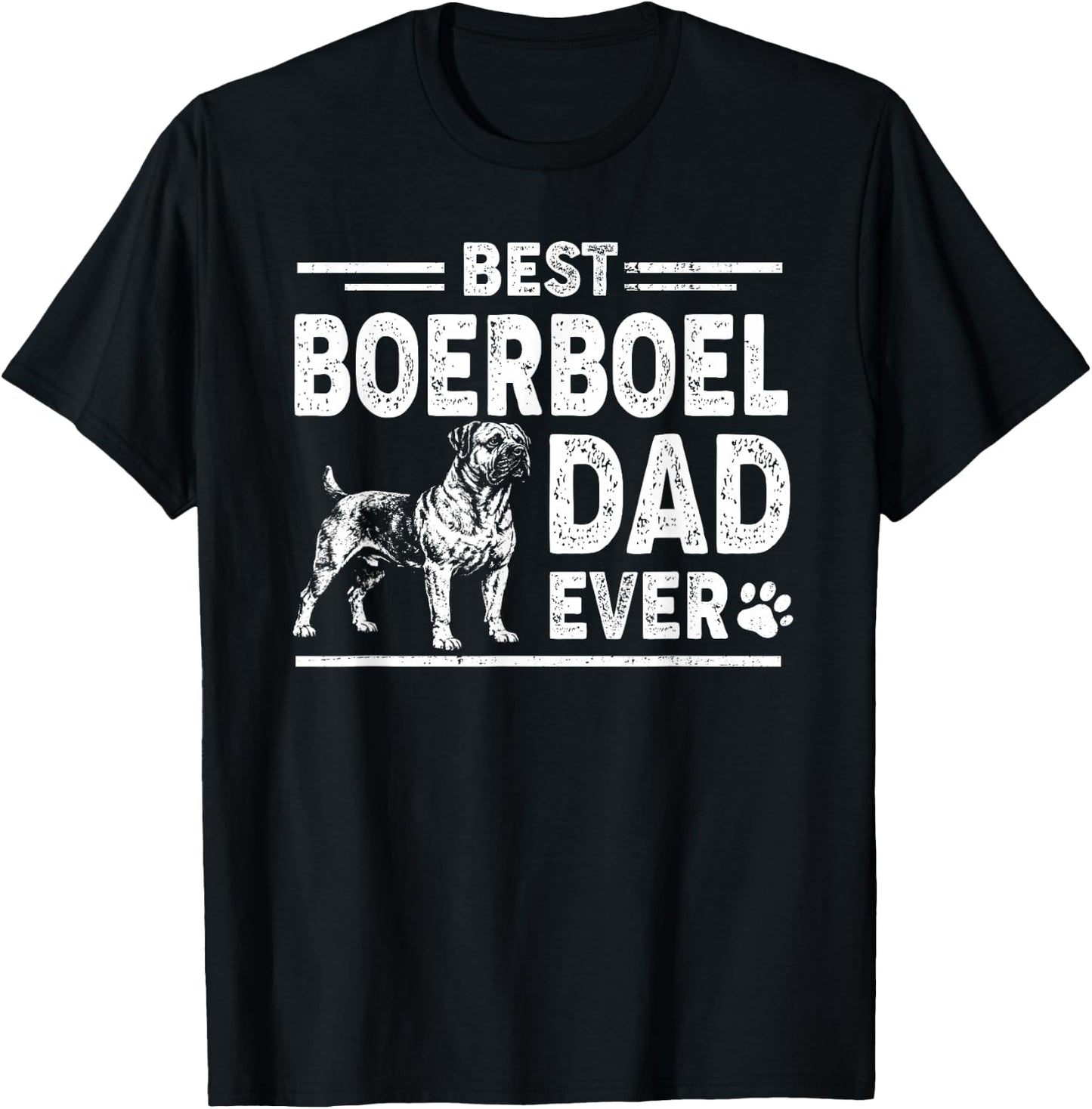 Best Boerboel Dad Ever Father's Day T-Shirt - T-Shirt | Black