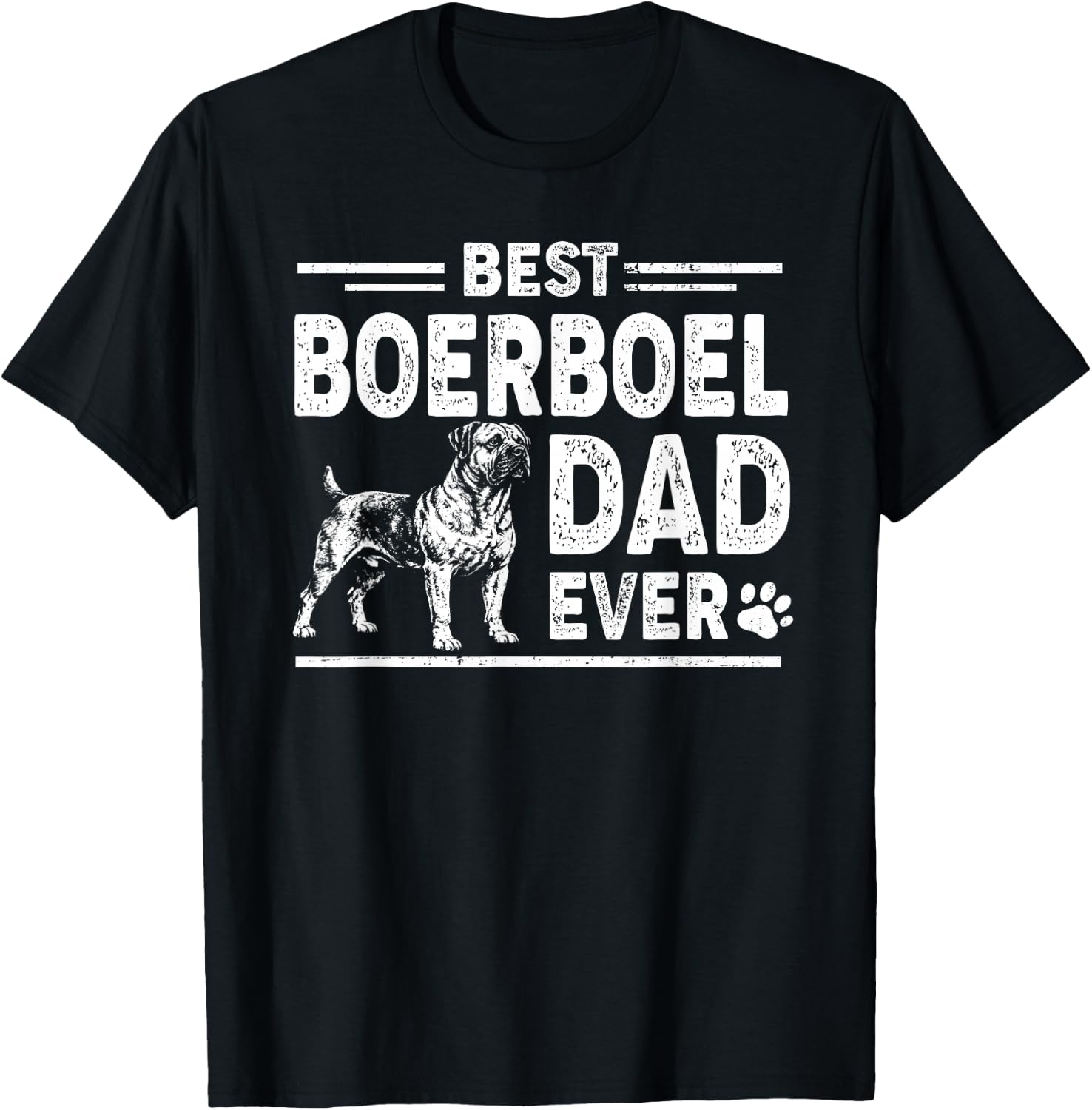 Best Boerboel Dad Ever Father's Day T-Shirt - T-Shirt | Black