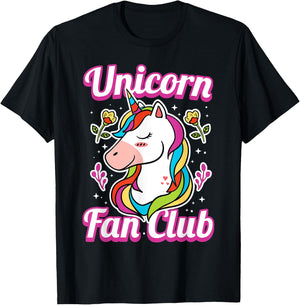 Unicorn Fan Club T-Shirt - T-Shirt | Black