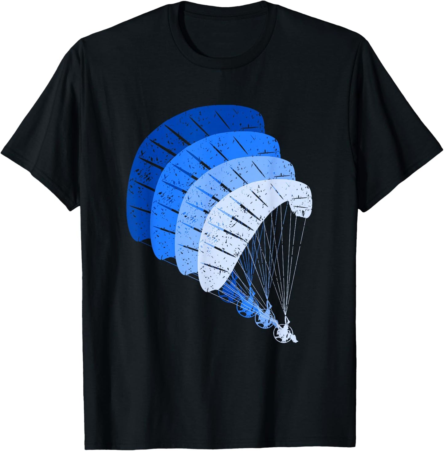 Vintage Powered Paragliding Shirt Paramotor Paraglider T-Shirt - T-Shirt | Black
