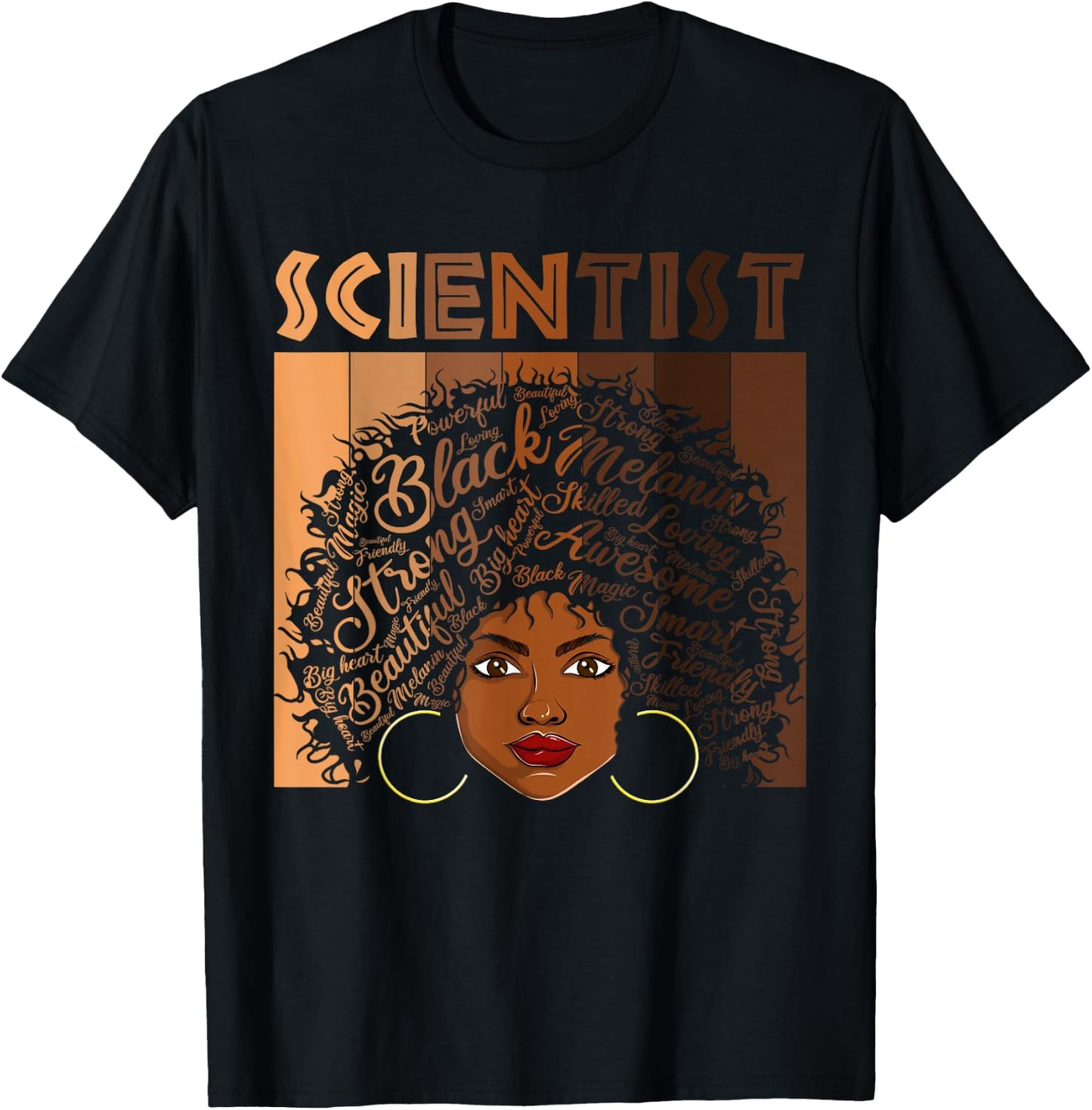 Black Scientists Melanin Women Girl Apparel American African T-Shirt - T-Shirt | Black