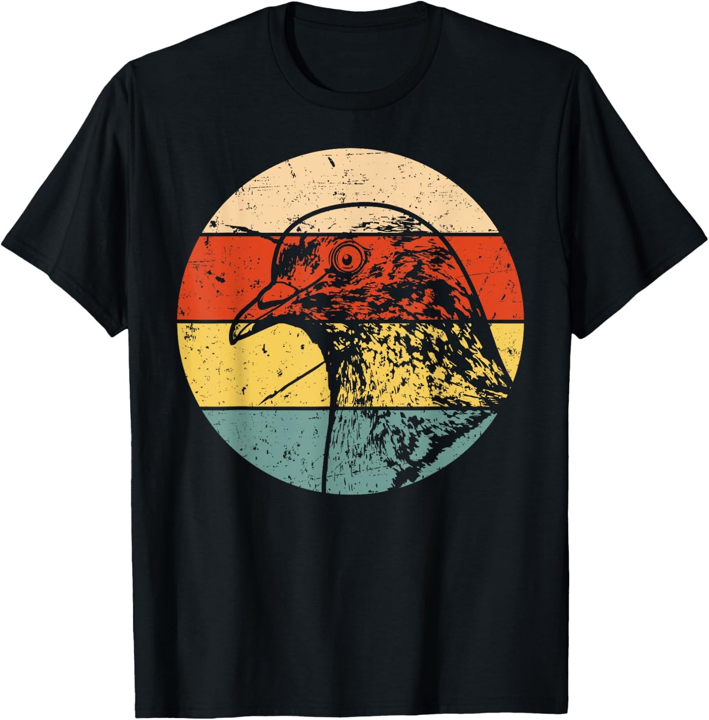 Cool Pigeon Women Pigeon Racing Homing Vintage 80s T-Shirt - T-Shirt | Black