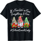 School Lunch Lady Xmas Everything Is Fine Christmas Gnomie T-Shirt - T-Shirt | Black