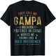 They Call Me Gampa Because Partner In Crime Fathers Day T-Shirt - T-Shirt | Black