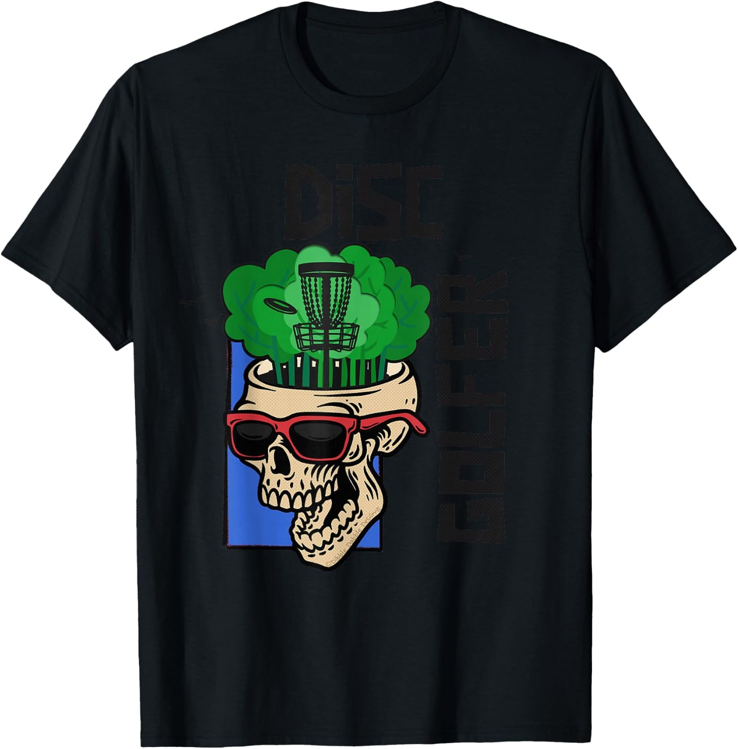 Funny Disc Golf on the Brain - Disc Golf T-Shirt - T-Shirt | Black
