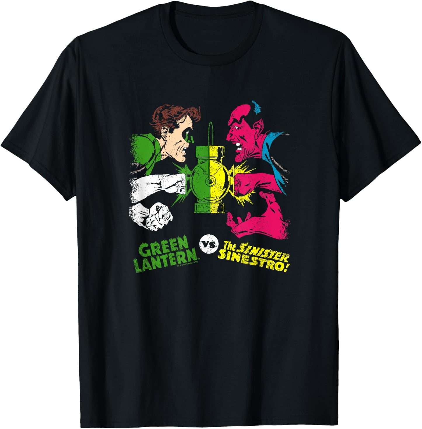 Green Lantern vs Sinestro T Shirt T-Shirt - T-Shirt | Black