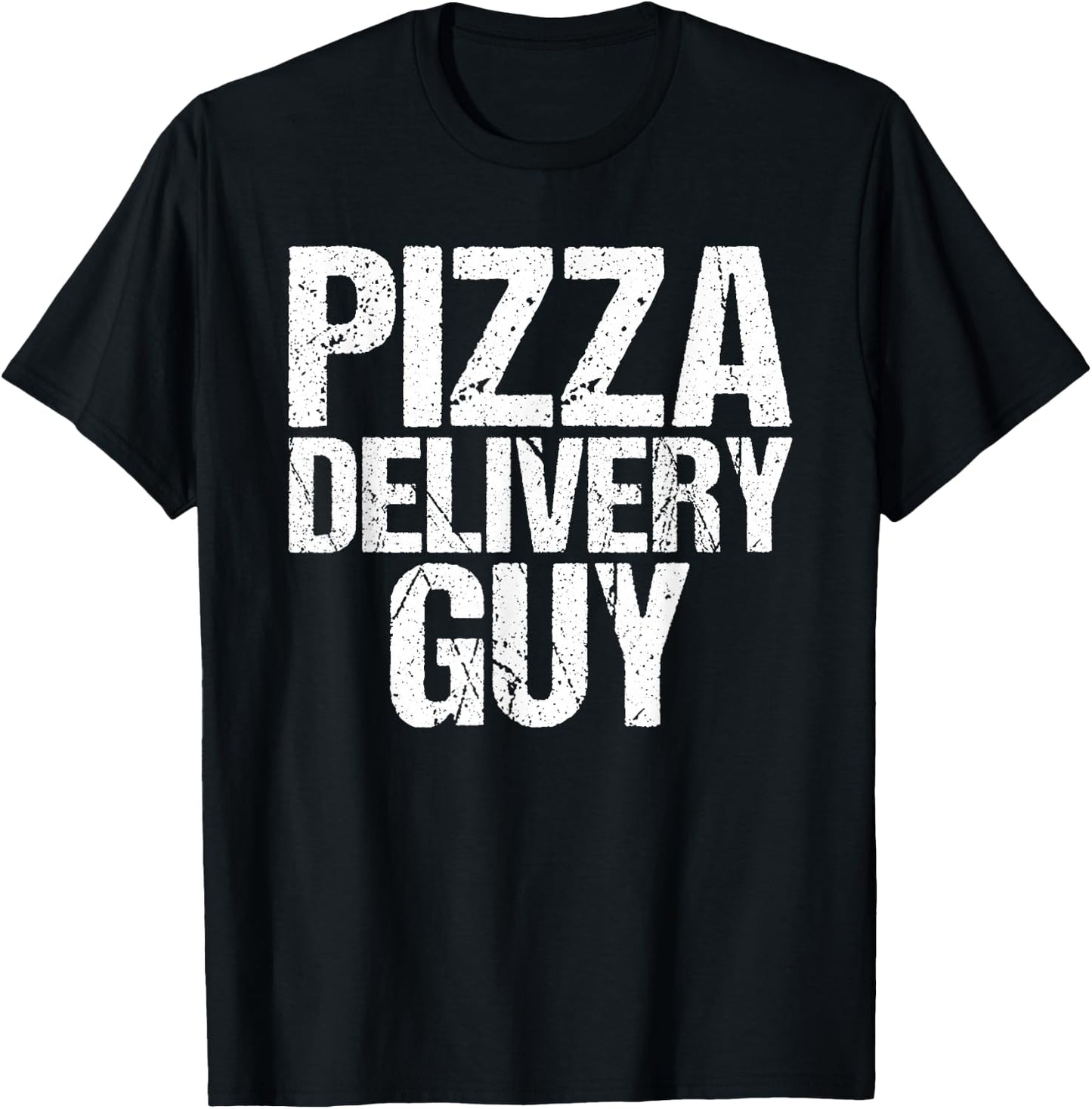 Pizza Delivery Guy Italian Funny Foodie Pun Costume T-Shirt - T-Shirt | Black