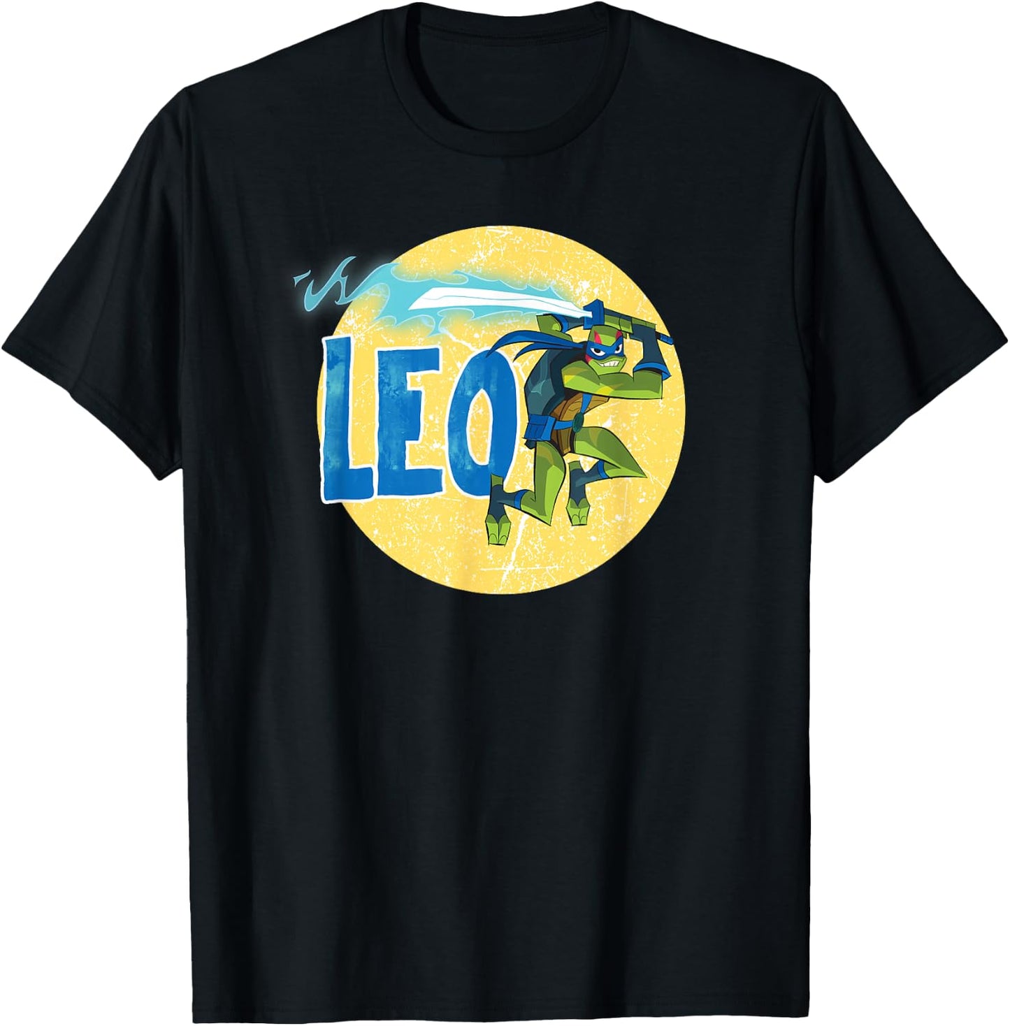 Leonard "Leo" the Ninja Turtle T-Shirt - T-Shirt | Black