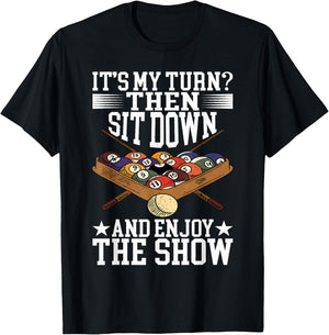 Pool Accessories Billiard Saying For Pool Billiard Players T-Shirt - T-Shirt | Black