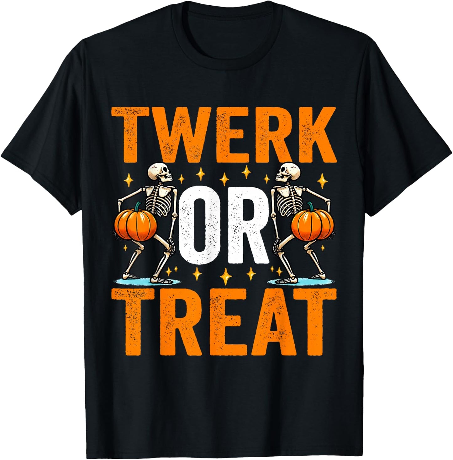 Twerk or Treat Funny Halloween Adults Twerking Women Costume T-Shirt - T-Shirt | Black