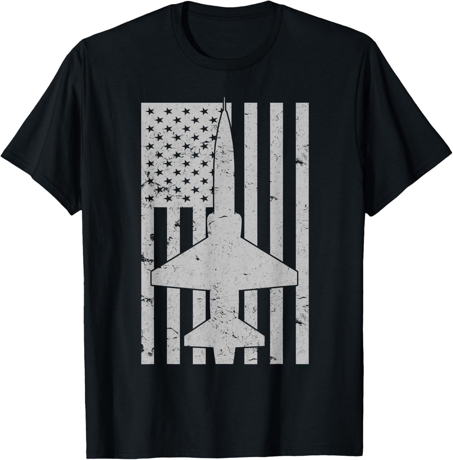 T-38 Talon Patriotic Vintage Jet Trainer Pilot Women Kids Men T-Shirt - T-Shirt | Black
