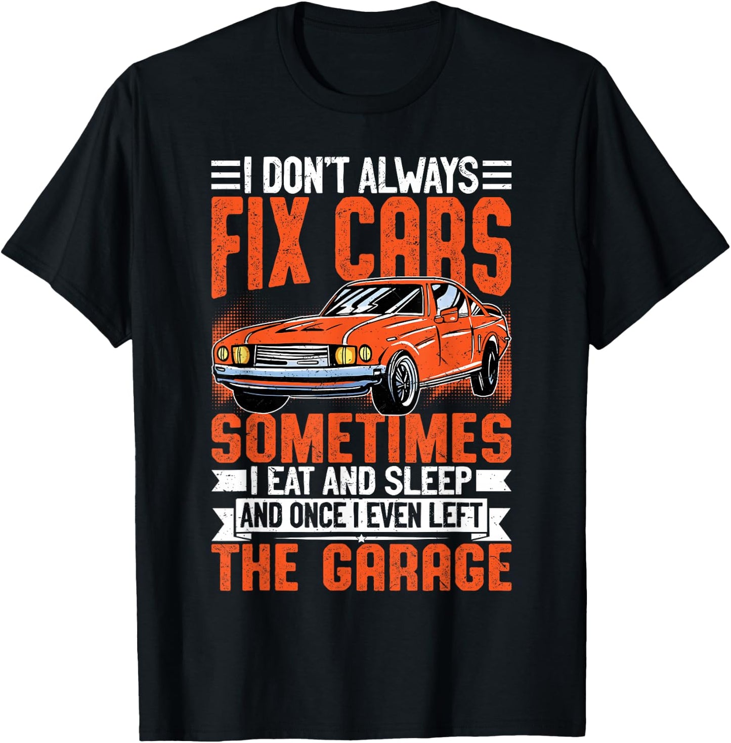 Funny Car Mechanic Shirt Mechanic Garage T-Shirt - T-Shirt | Black