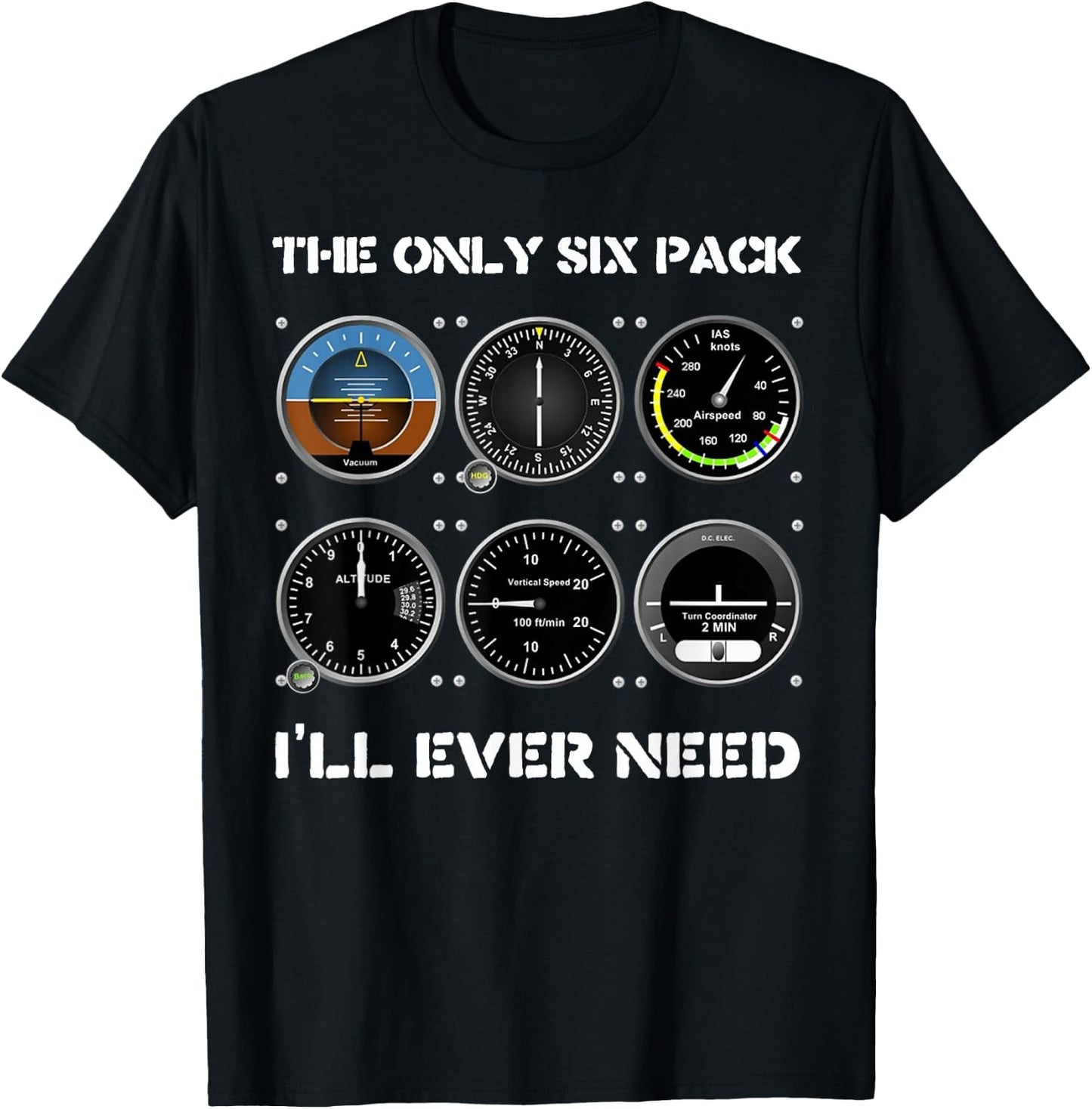 Funny Airplanes Pilot Commercial Pilots Gift T-Shirt - T-Shirt | Black