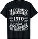 55th Birthday Vintage Legends Born in 1970 55 Years Old T-Shirt - T-Shirt | Black