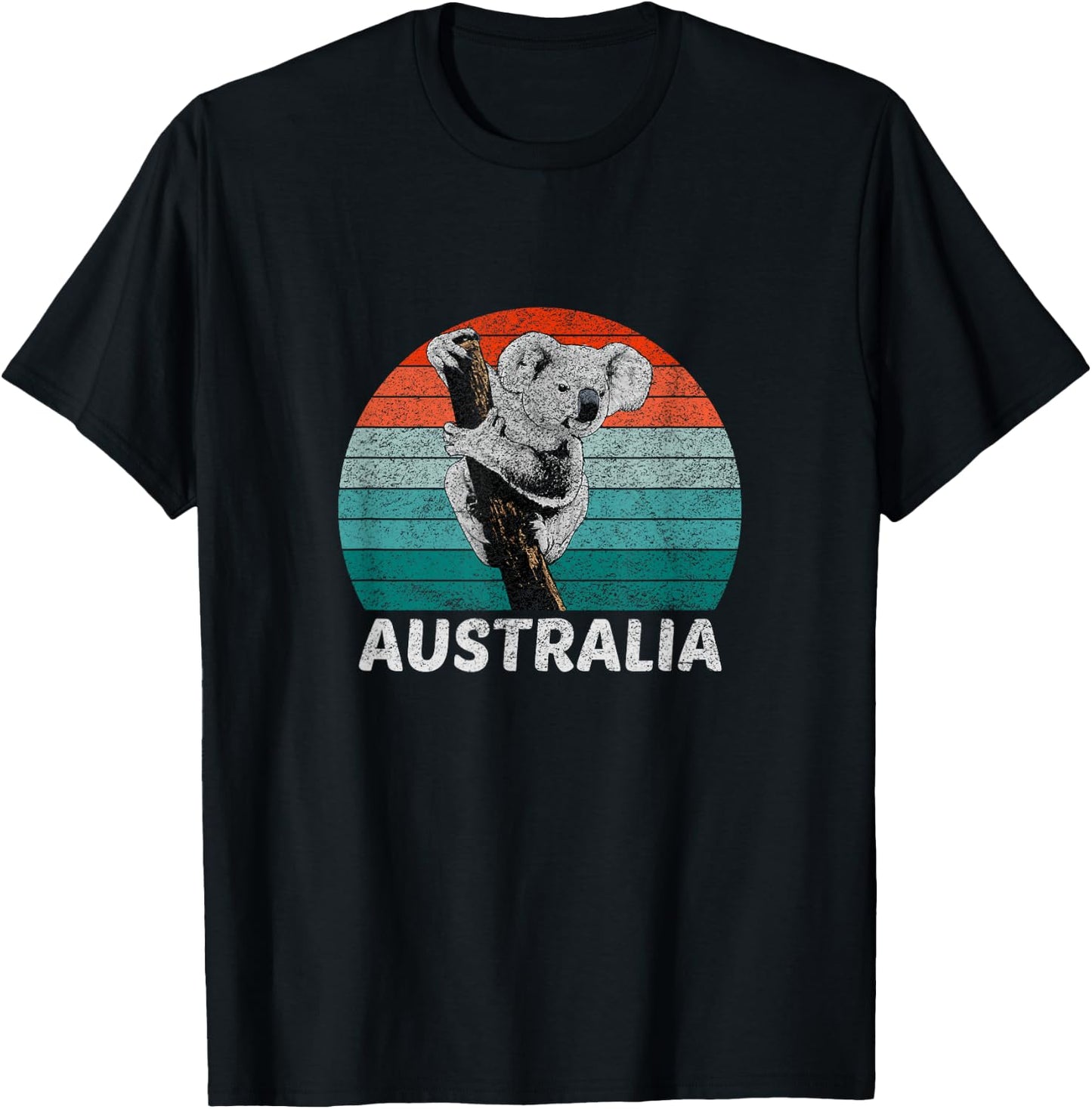 Vintage Retro Koala Australia Koala Bear T-Shirt - T-Shirt | Black