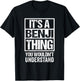 It's A Benji Thing You Wouldn't Understand T-Shirt - T-Shirt | Black
