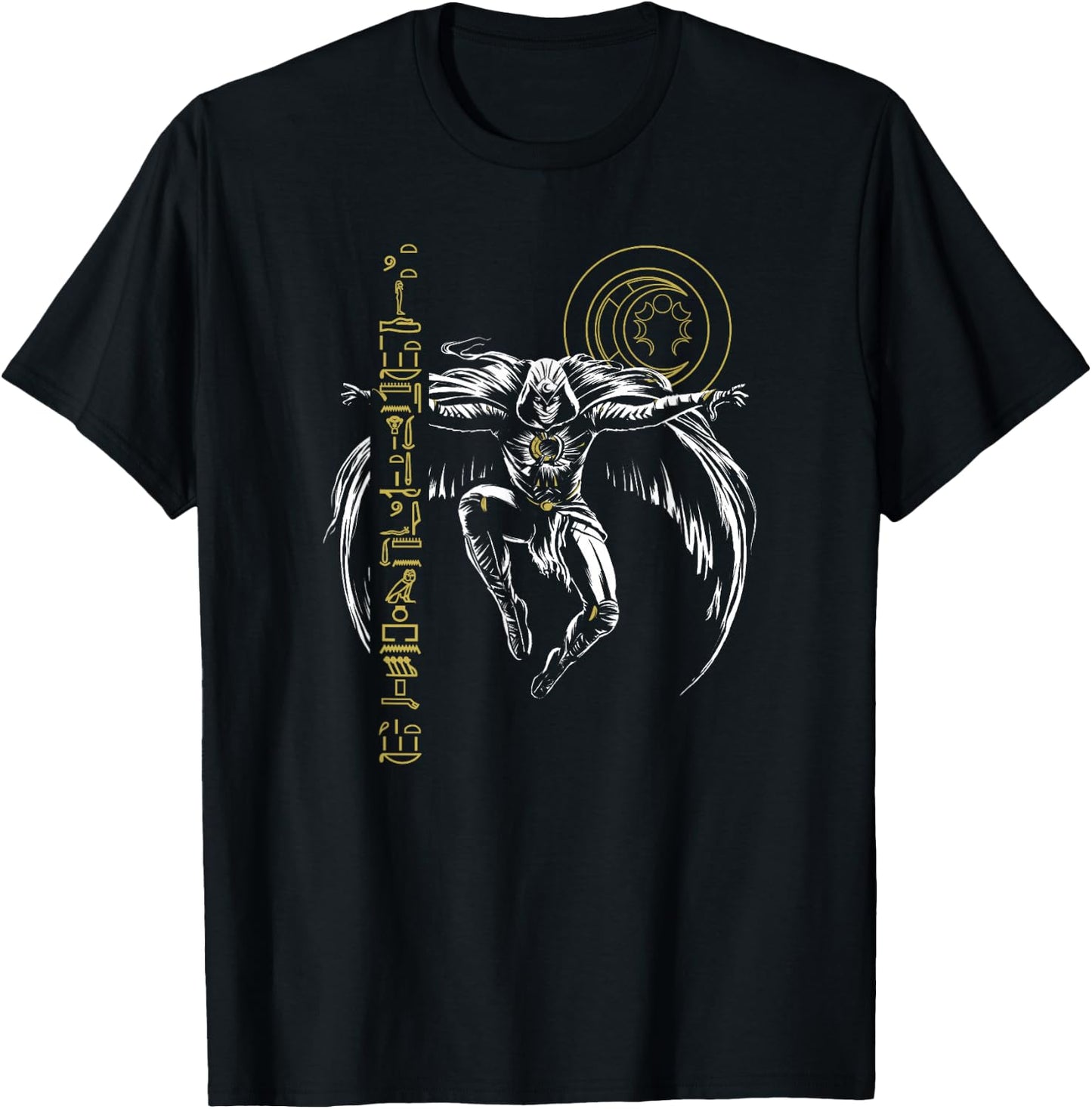 Marvel Moon Knight Action Glyph Poster T-Shirt - T-Shirt | Black