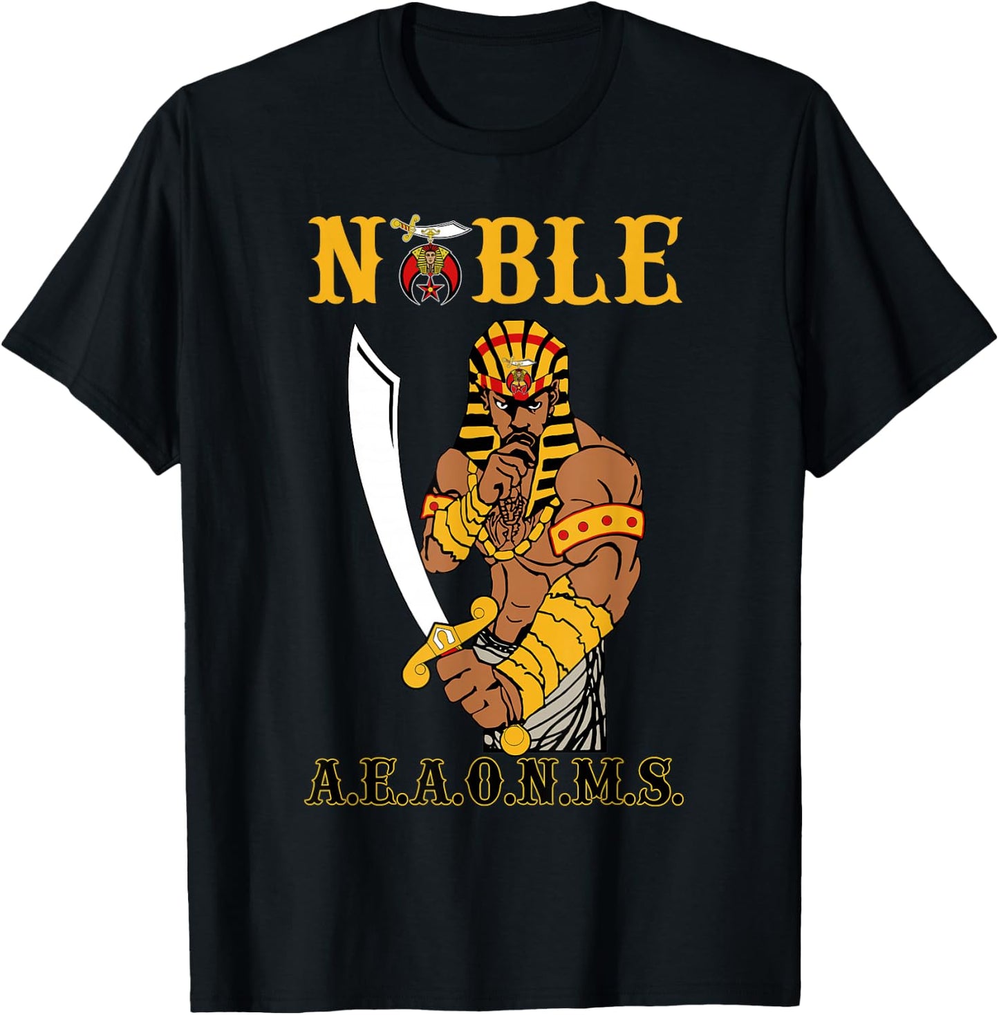 Shriner Noble Pharaoh Mason PH Shriner AEAONMS Father's Day T-Shirt - T-Shirt | Black