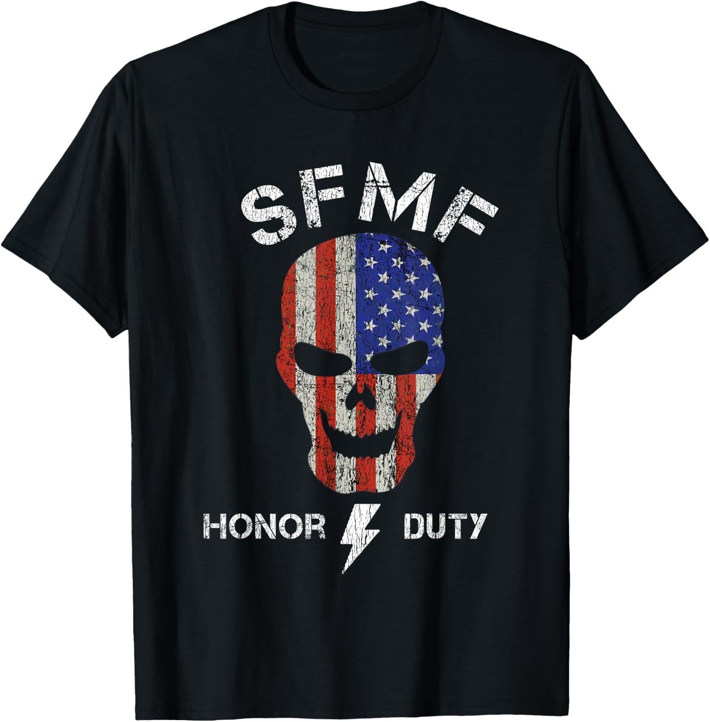 SFMF Funny Military Jarhead Jargon Honor Duty USA T-Shirt - T-Shirt | Black
