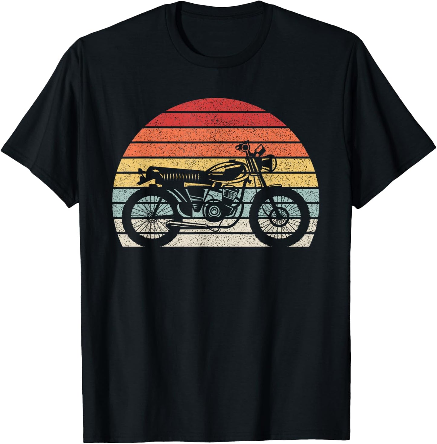 Vintage Retro Motorcycle T-Shirt - T-Shirt | Black