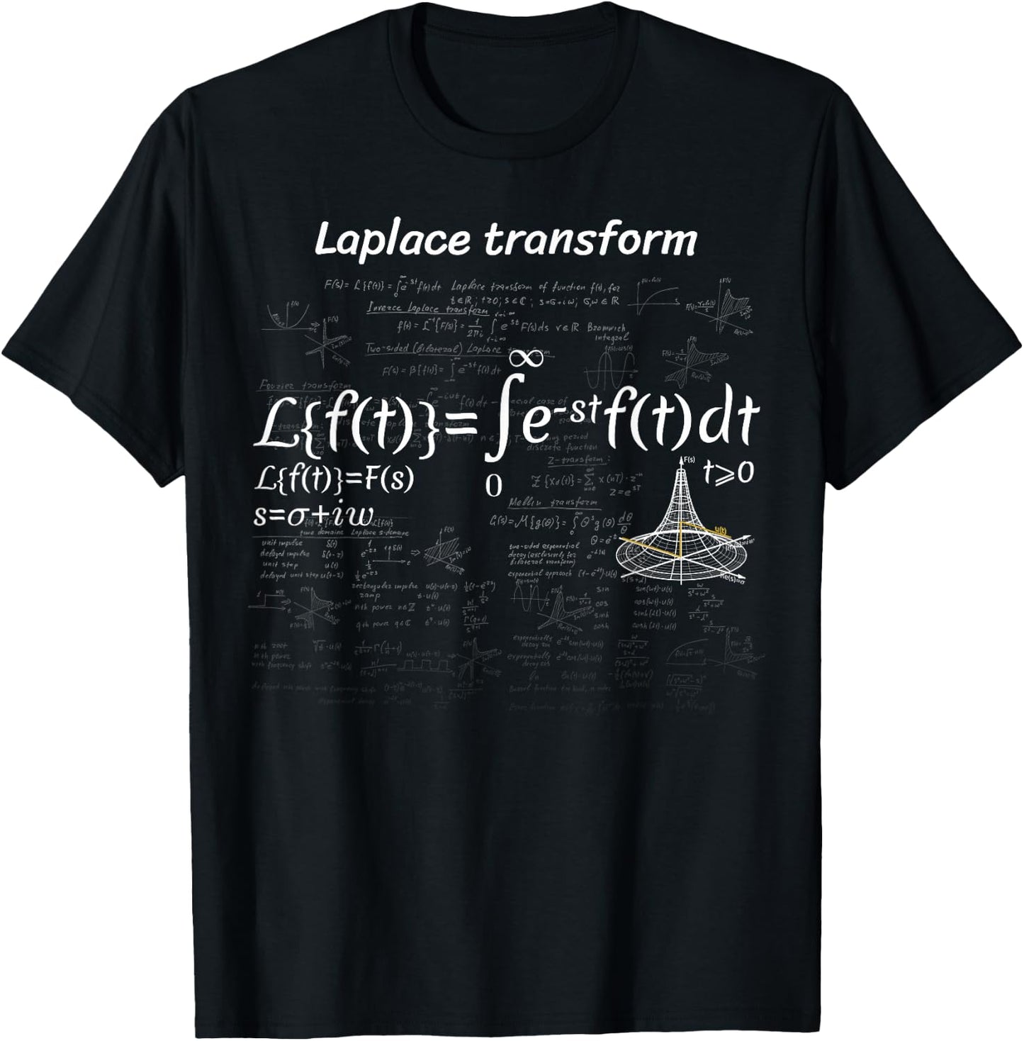 Laplace transformation design T-Shirt - T-Shirt | Black