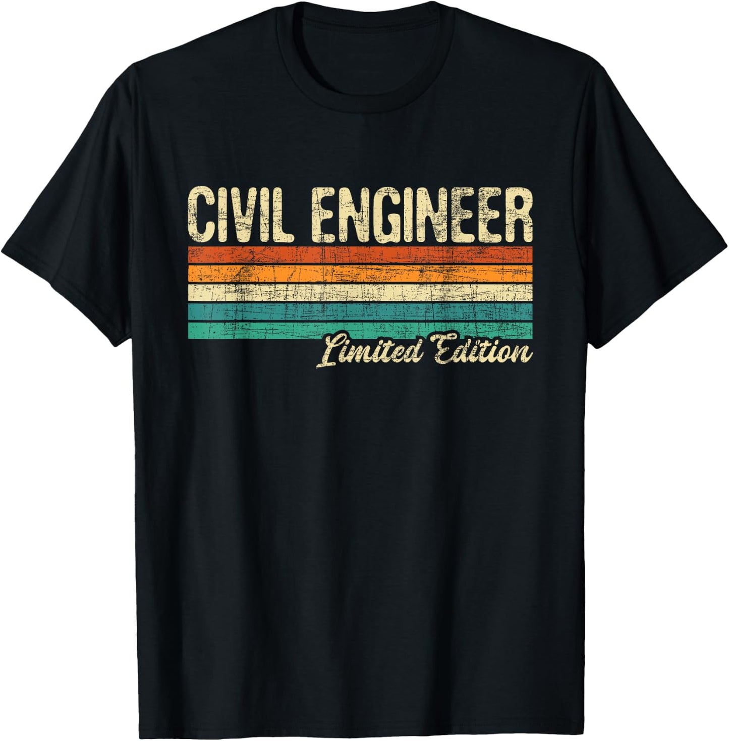 Civil Engineer Ltd Edition - Bridge Builder Engineering T-Shirt - T-Shirt | Black