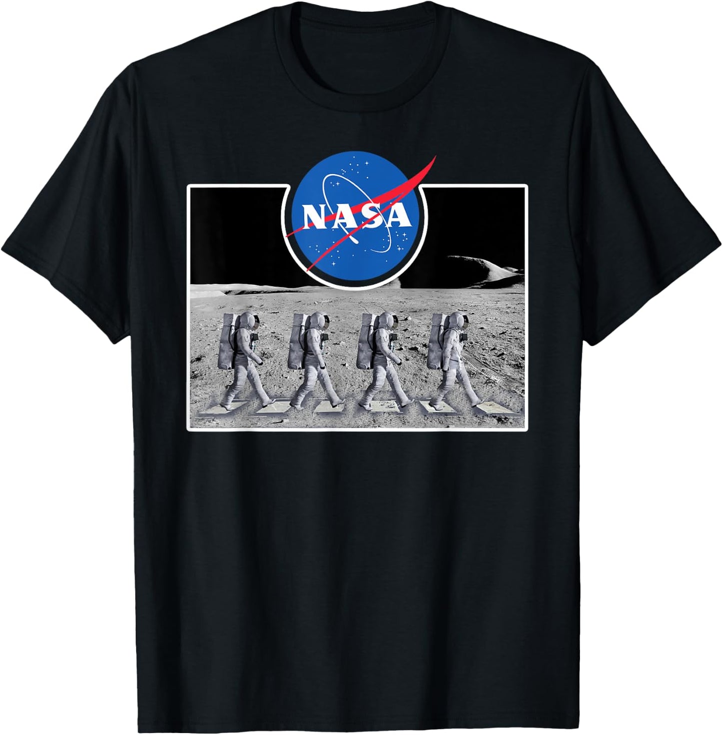 The Official Abbey Astronaut Moon Crossing NASA T-Shirt - T-Shirt | Black