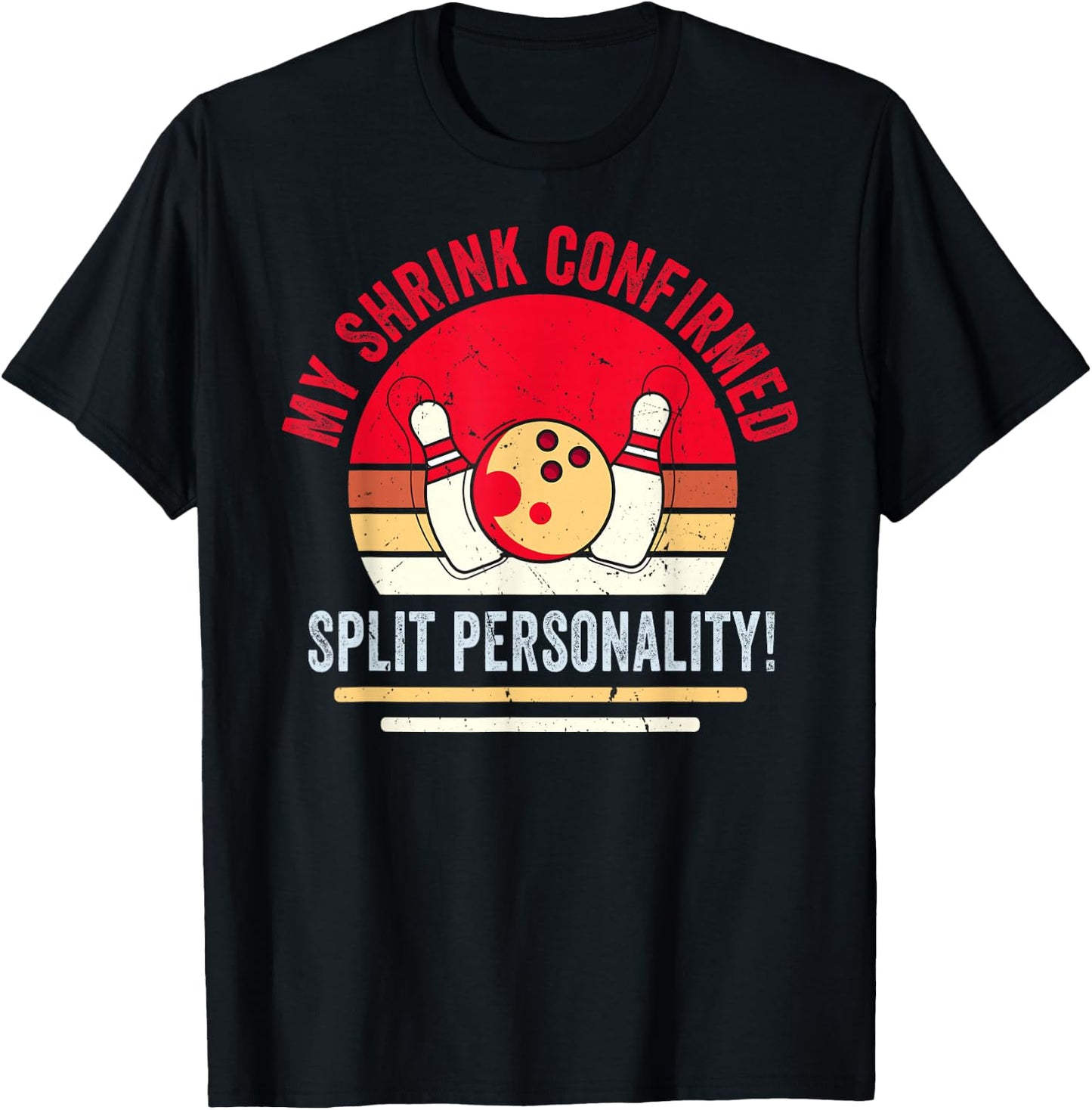 Bowler - My Shrink Confirmed - Split Personality T-Shirt - T-Shirt | Black