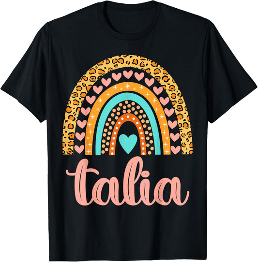 Talia Talia Name Birthday Shirt Gift T-Shirt - T-Shirt | Black
