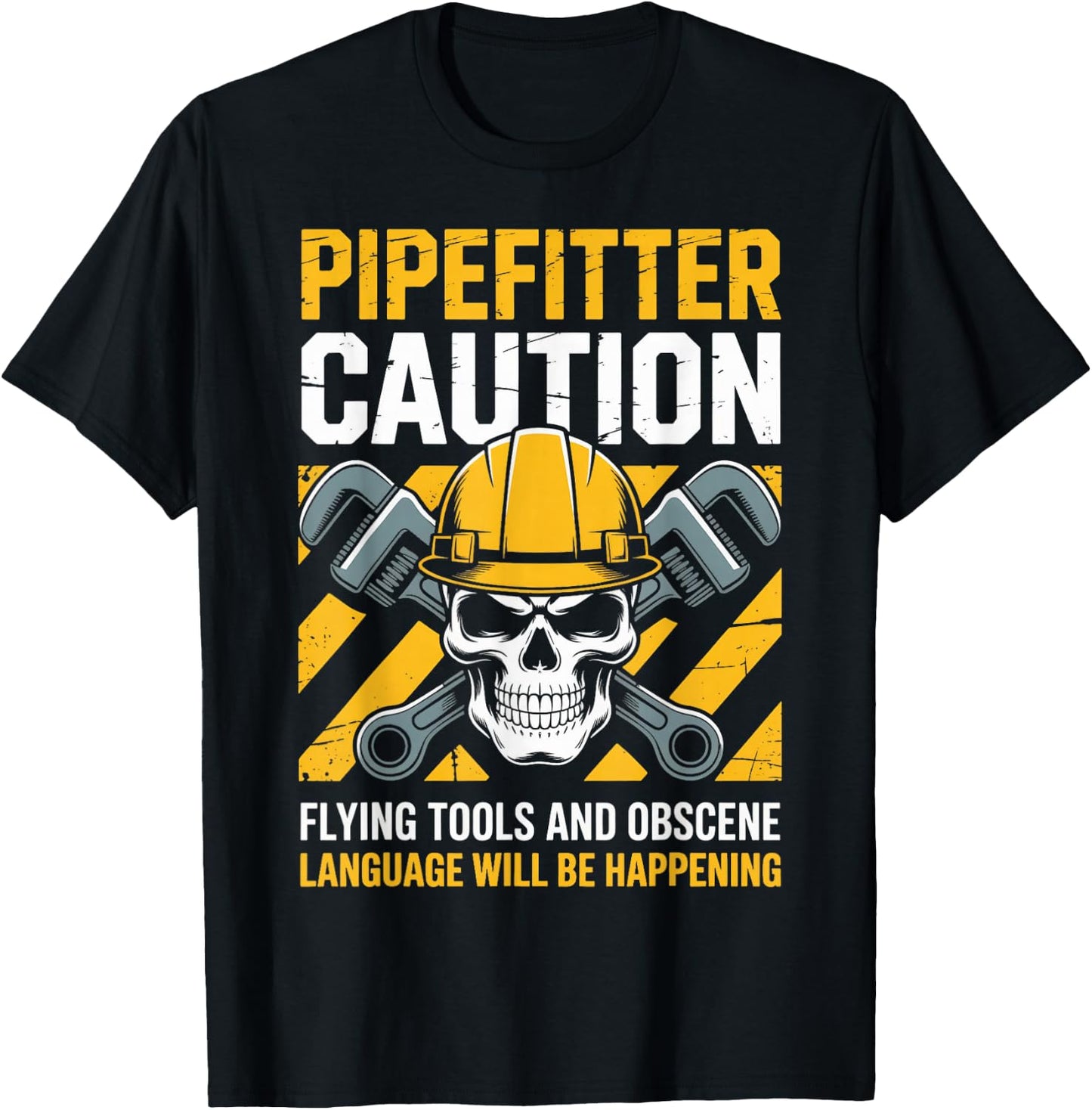 Flying Tools Pipefitting Handyman Plumbing Pipefitter T-Shirt - T-Shirt | Black