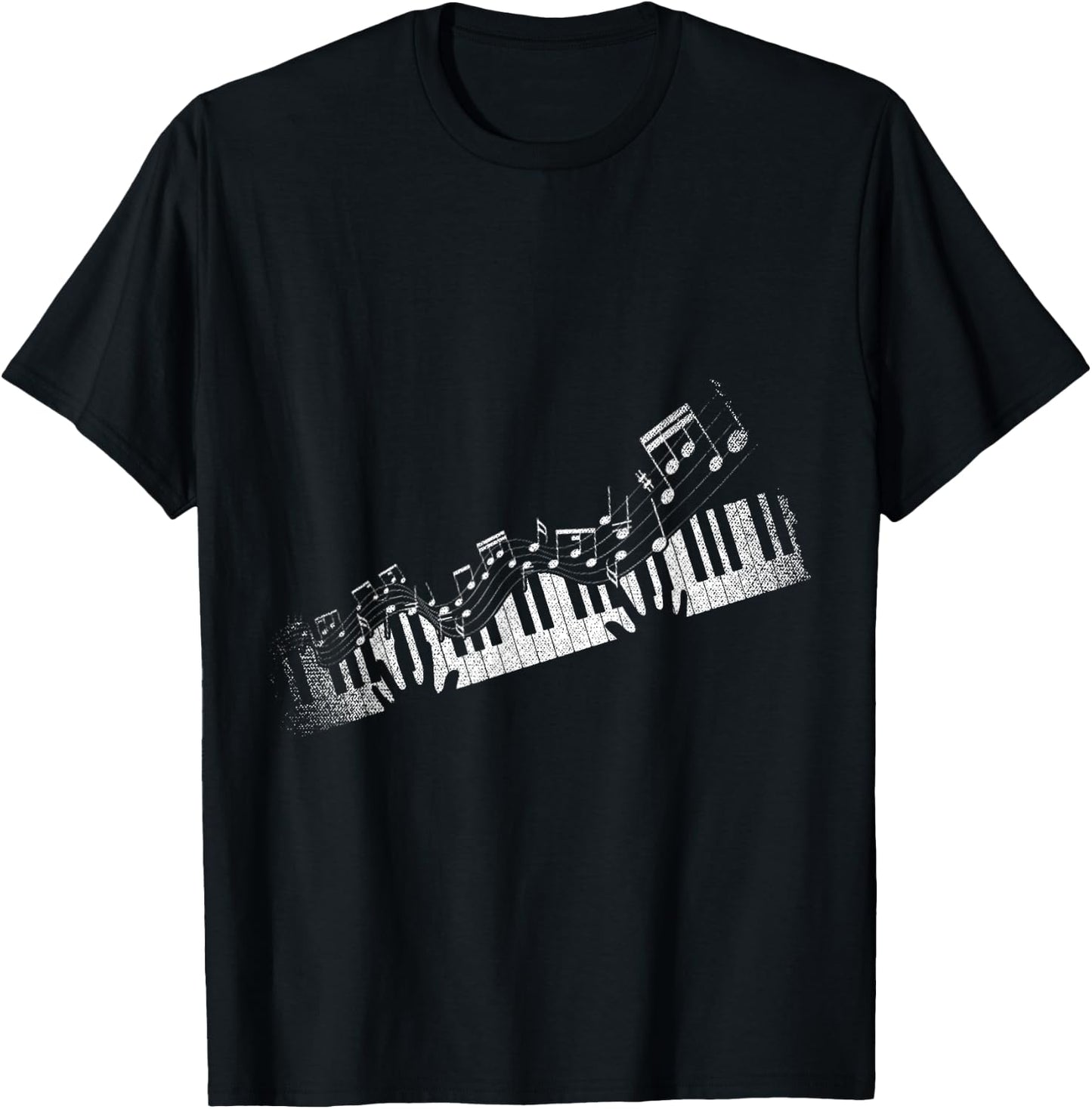 Sheet Music Piano Lovers Pianist Piano T-Shirt - T-Shirt | Black