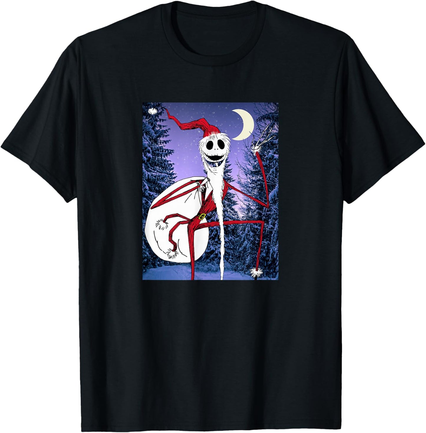 Disney - Nightmare Before Christmas Santa Jack T-Shirt - T-Shirt | Black