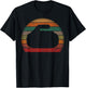 Curling Stone Silhouette Sunset Gift Retro Curler Sport Team T-Shirt - T-Shirt | Black